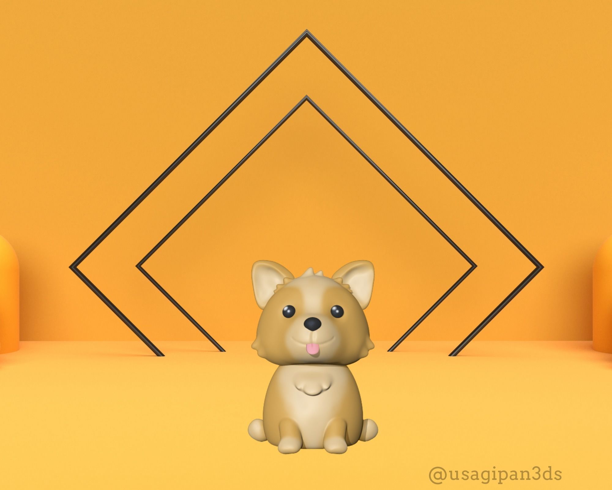 Little Dog 3D print model_1