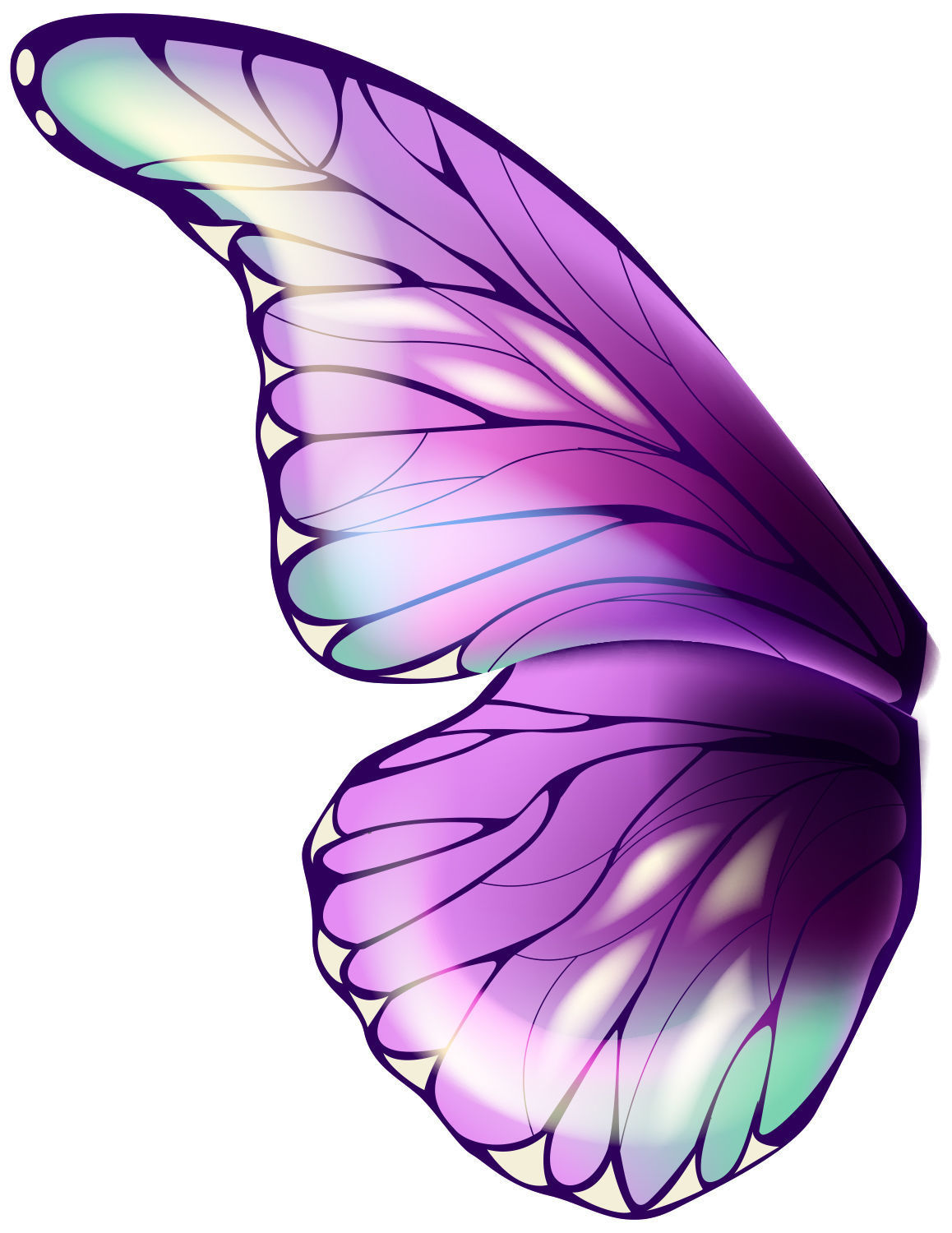 Cartoon Butterfly Low-poly 3D model 3D model_5