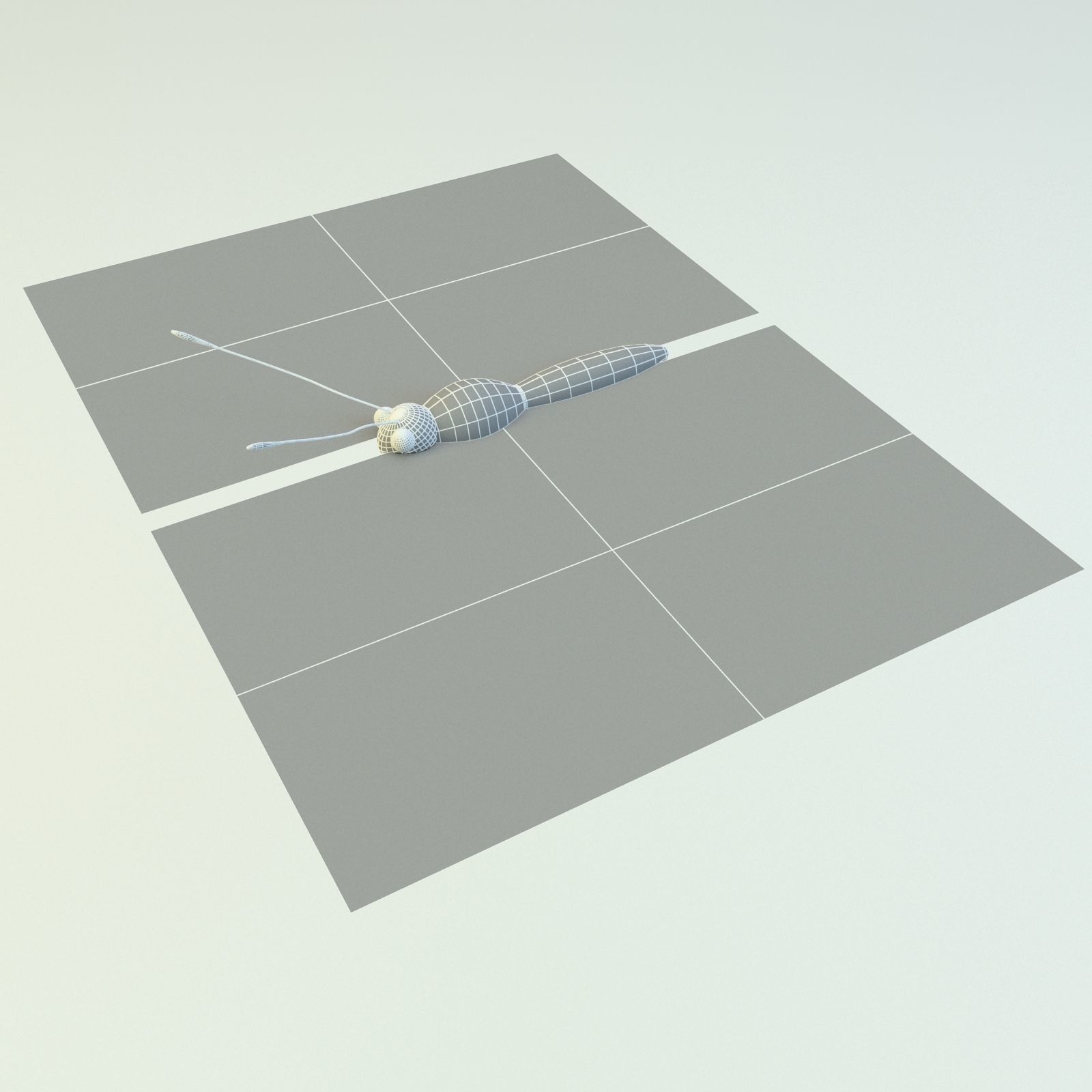 Cartoon Butterfly Low-poly 3D model 3D model_3