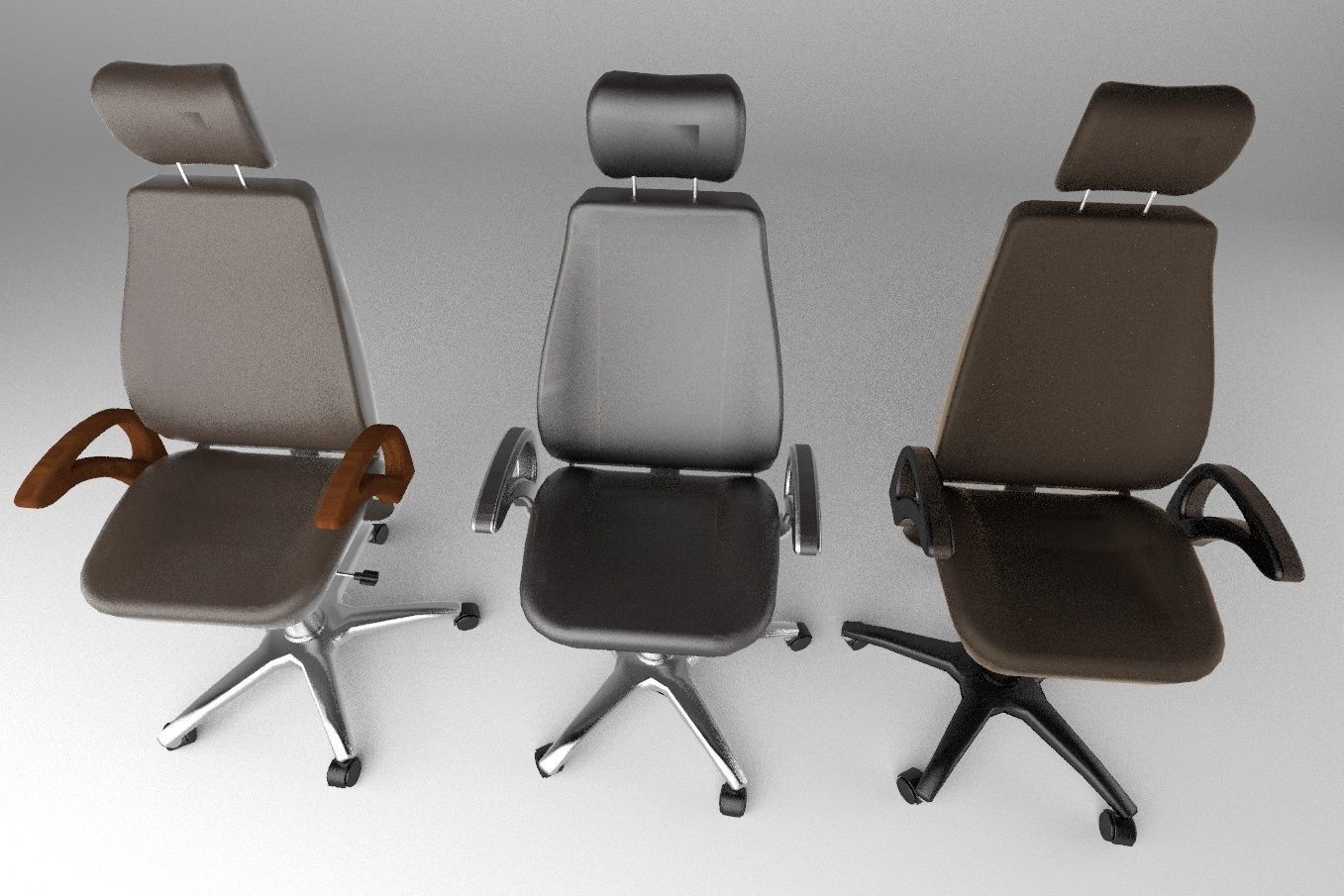 Office chair 3D model_1