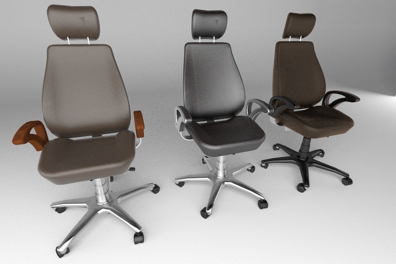 Office chair 3D model_2