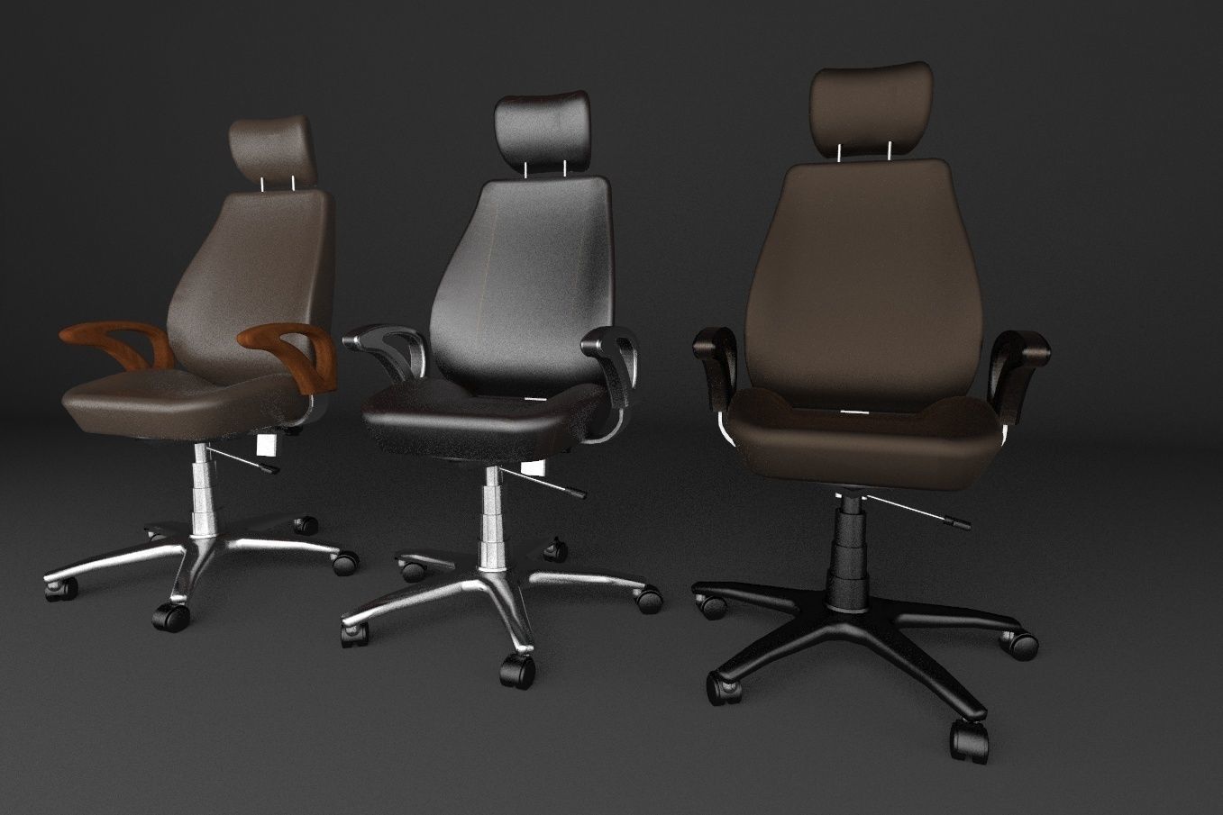 Office chair 3D model_5