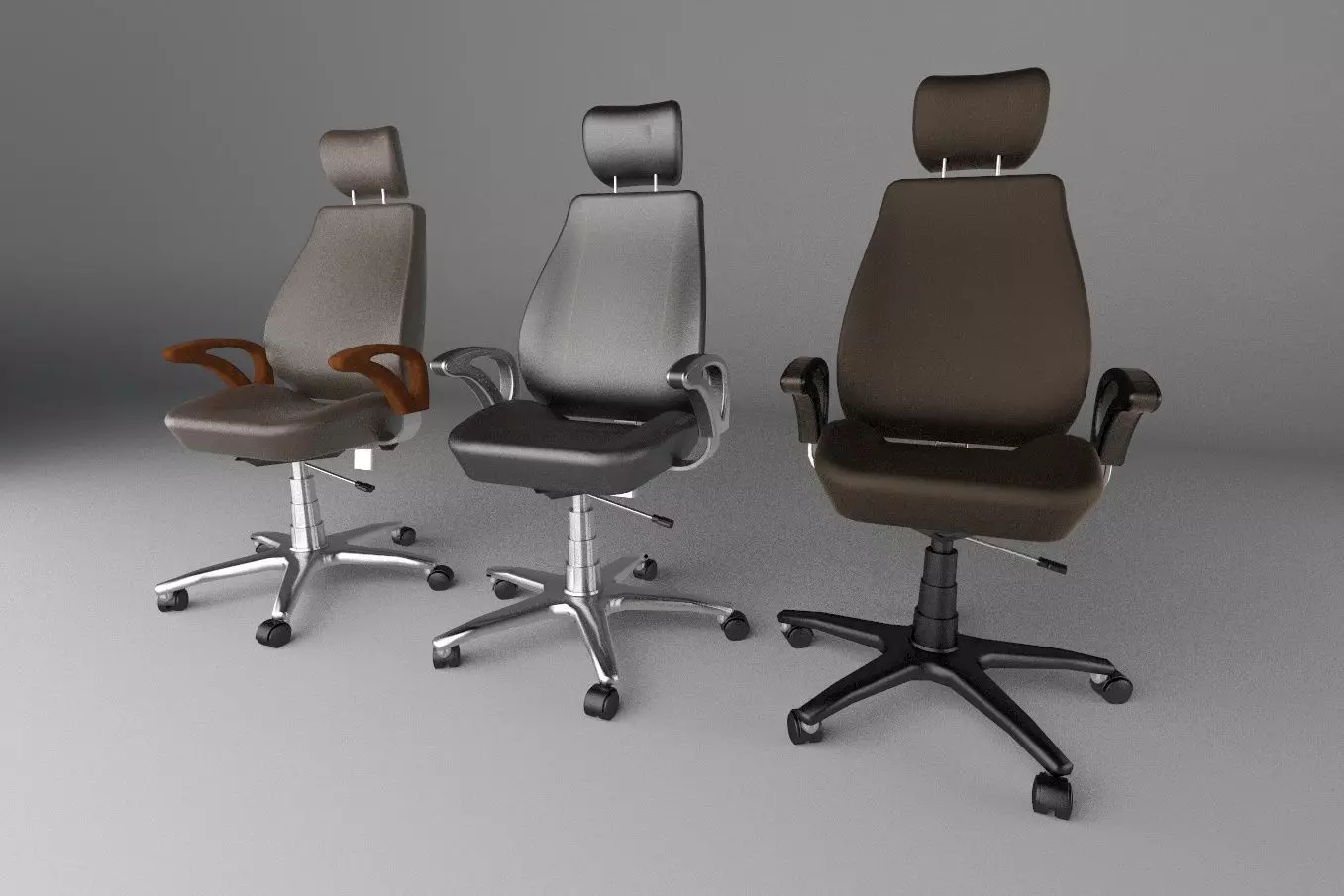 Office chair 3D model_0
