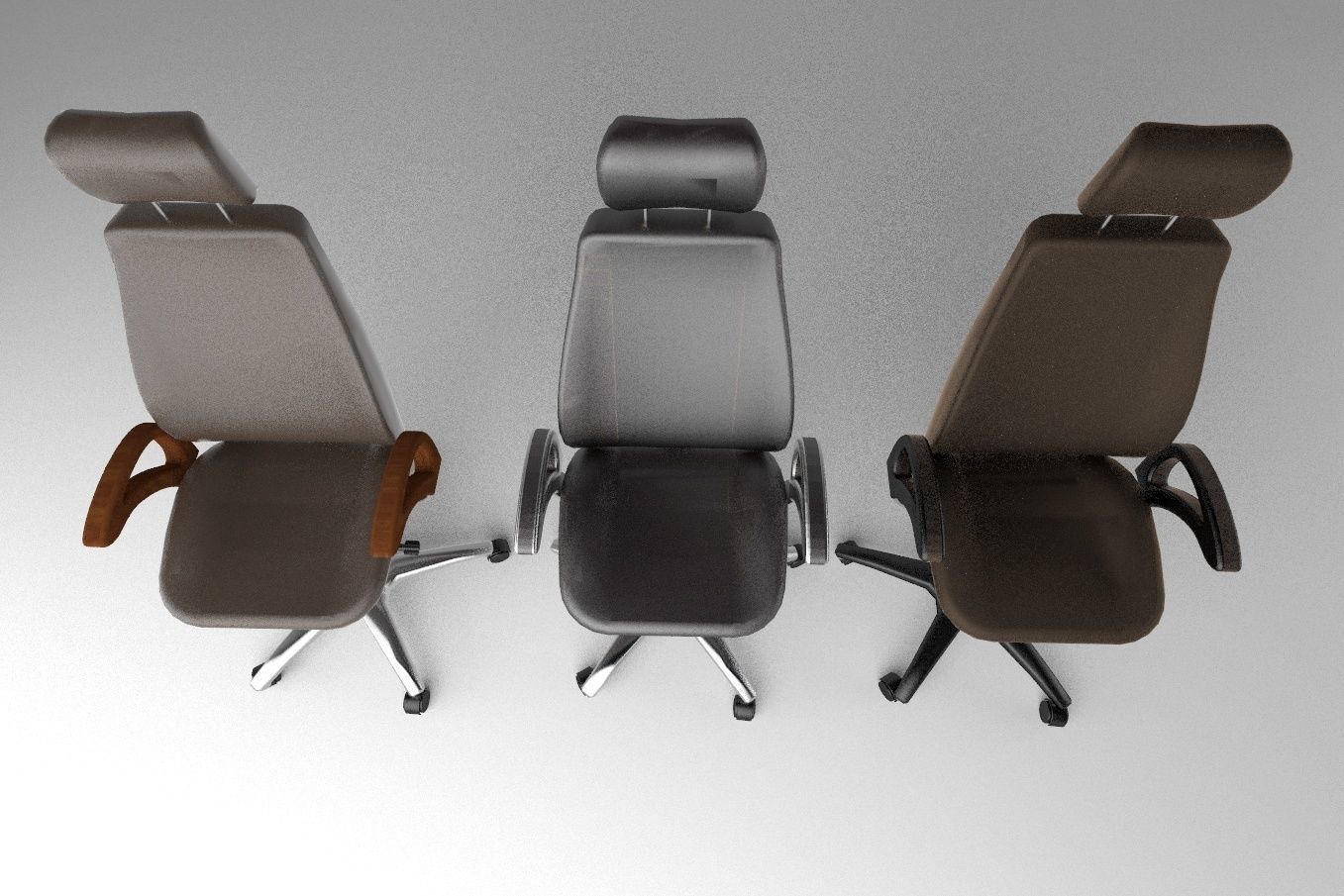 Office chair 3D model_3
