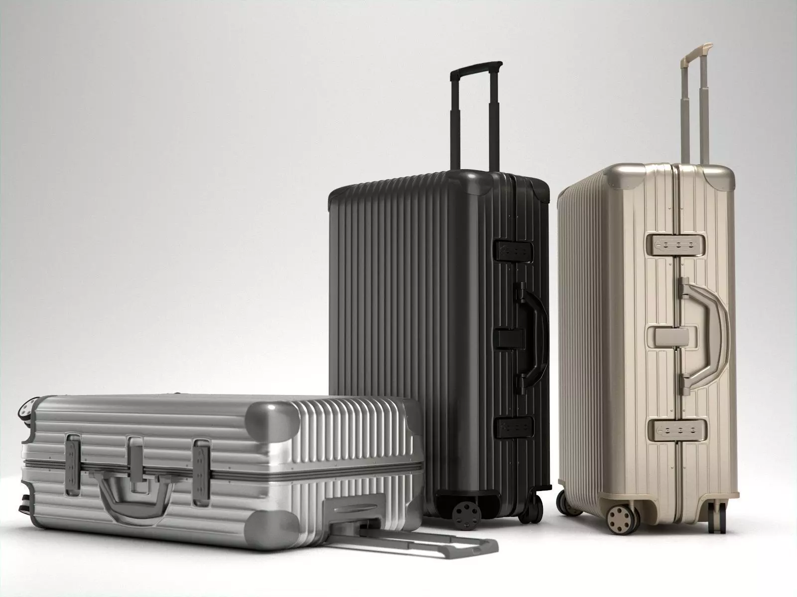 Rimowa Topas Multiwheel Trolley Bag 3D model_0