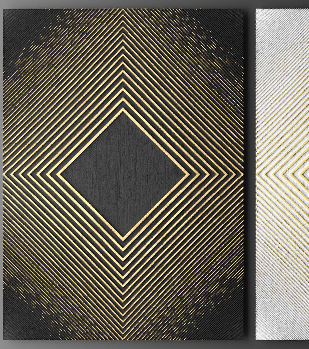 Panel painting 3D model_2