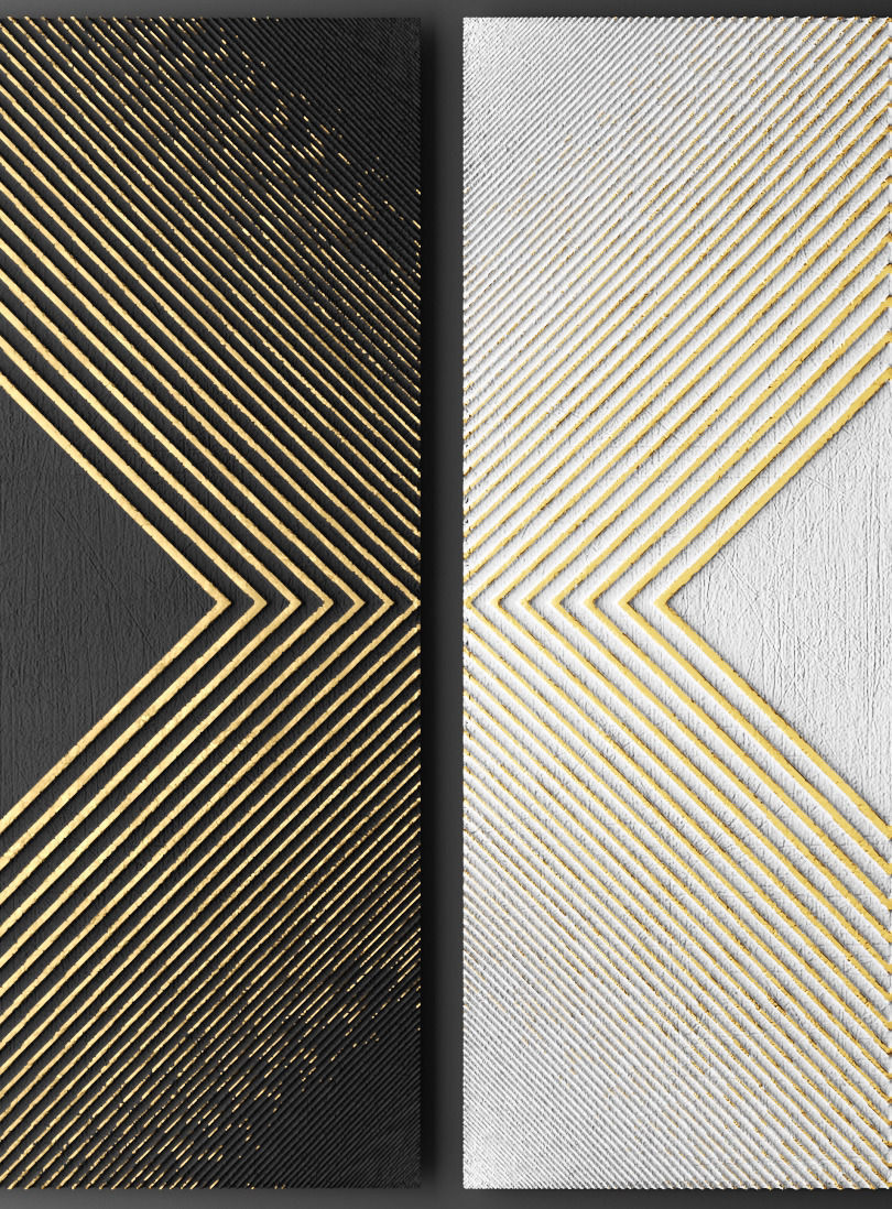 Panel painting 3D model_6