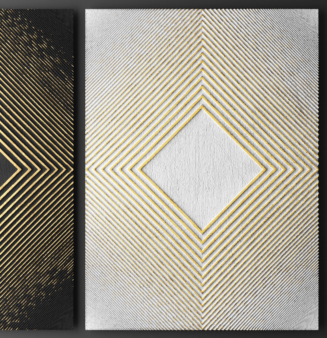 Panel painting 3D model_7