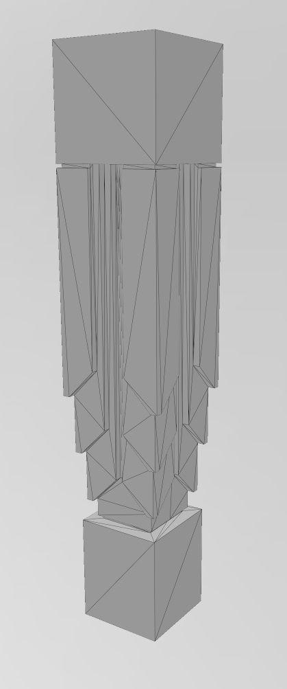Simple New york contemporary style column 3D print model_10