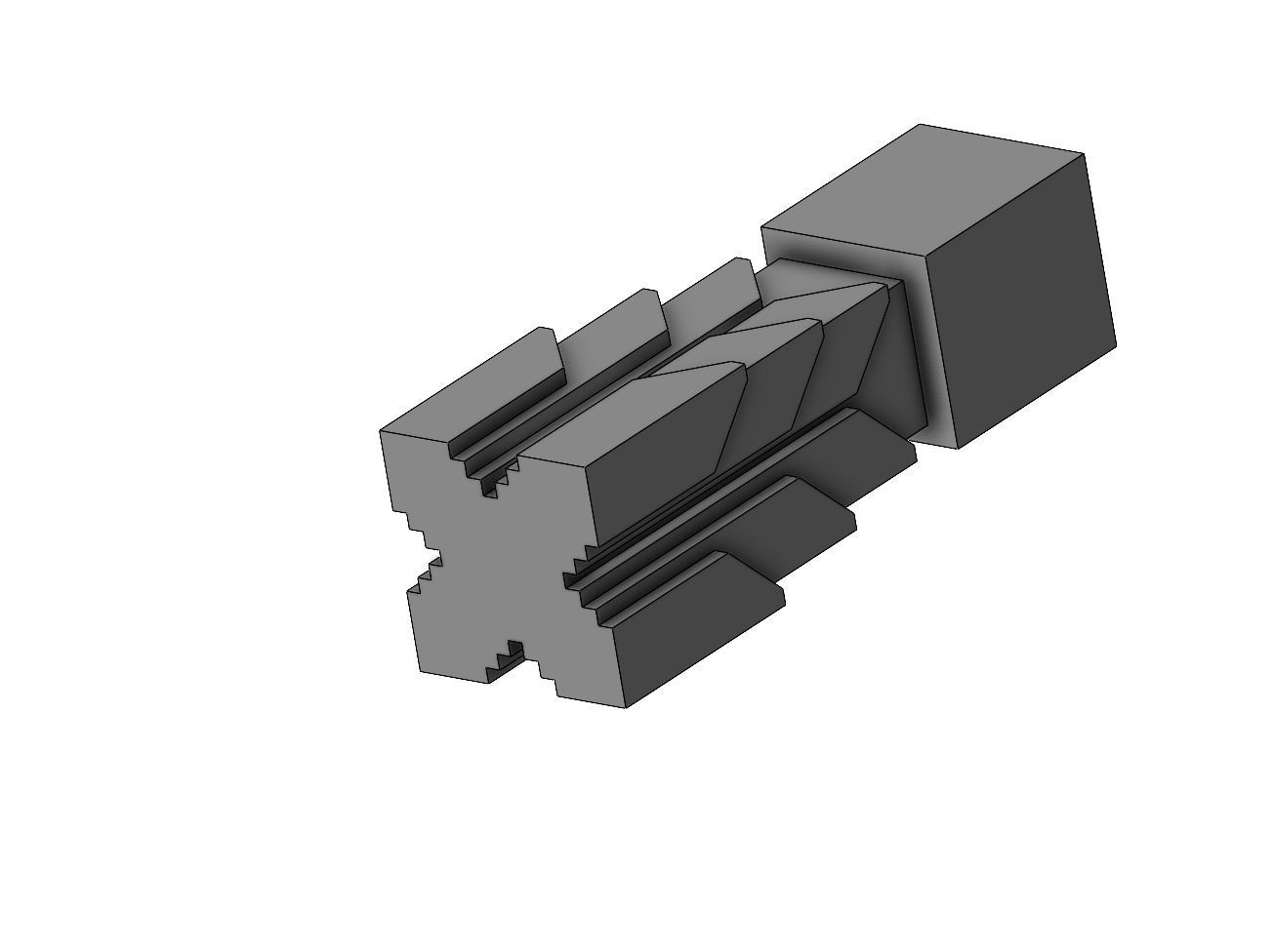 Simple New york contemporary style column 3D print model_8