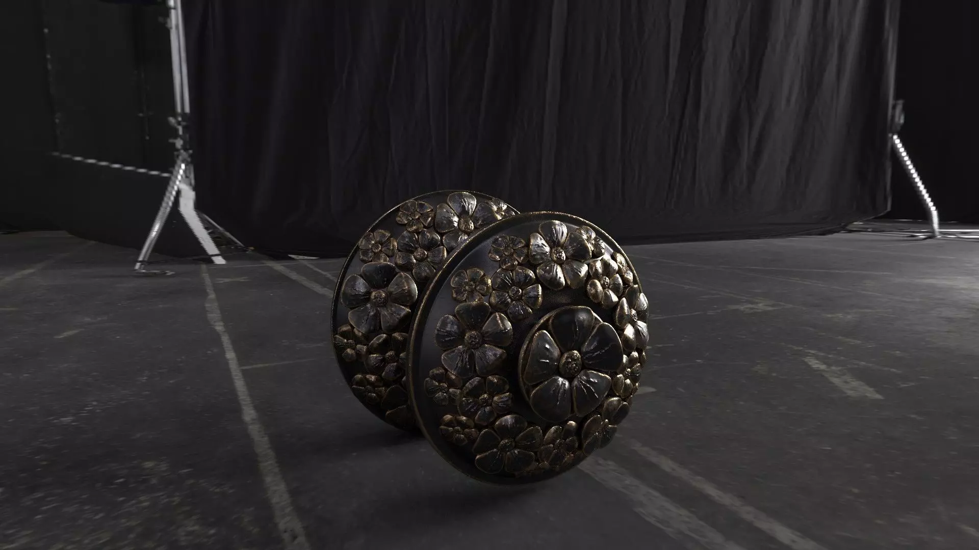 Brass Door Handles 3D model 3D model_0