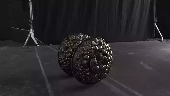 Brass Door Handles 3D model