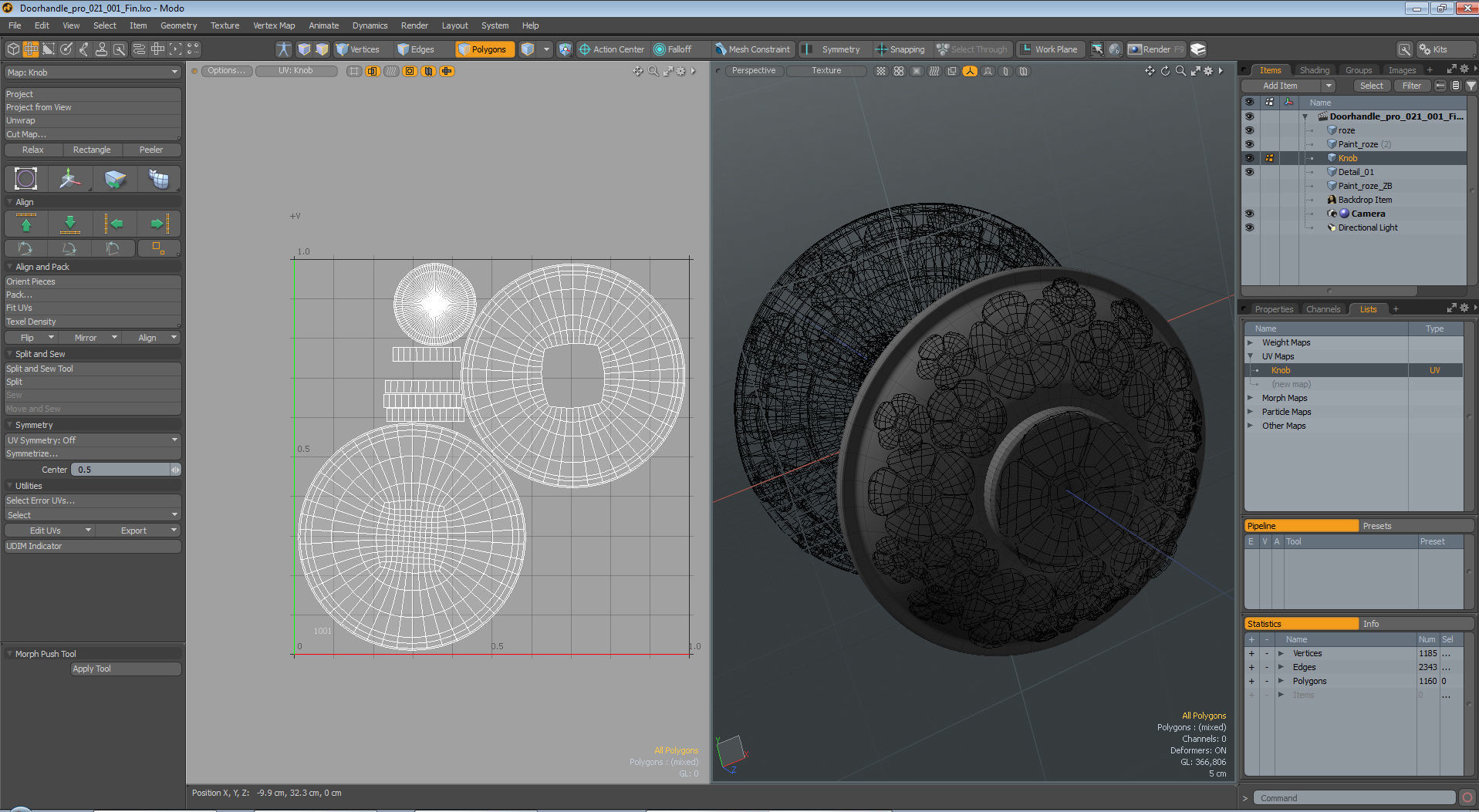 Brass Door Handles 3D model 3D model_8