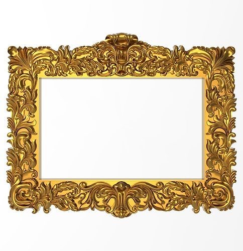 Carved Picture Frame 3D model
