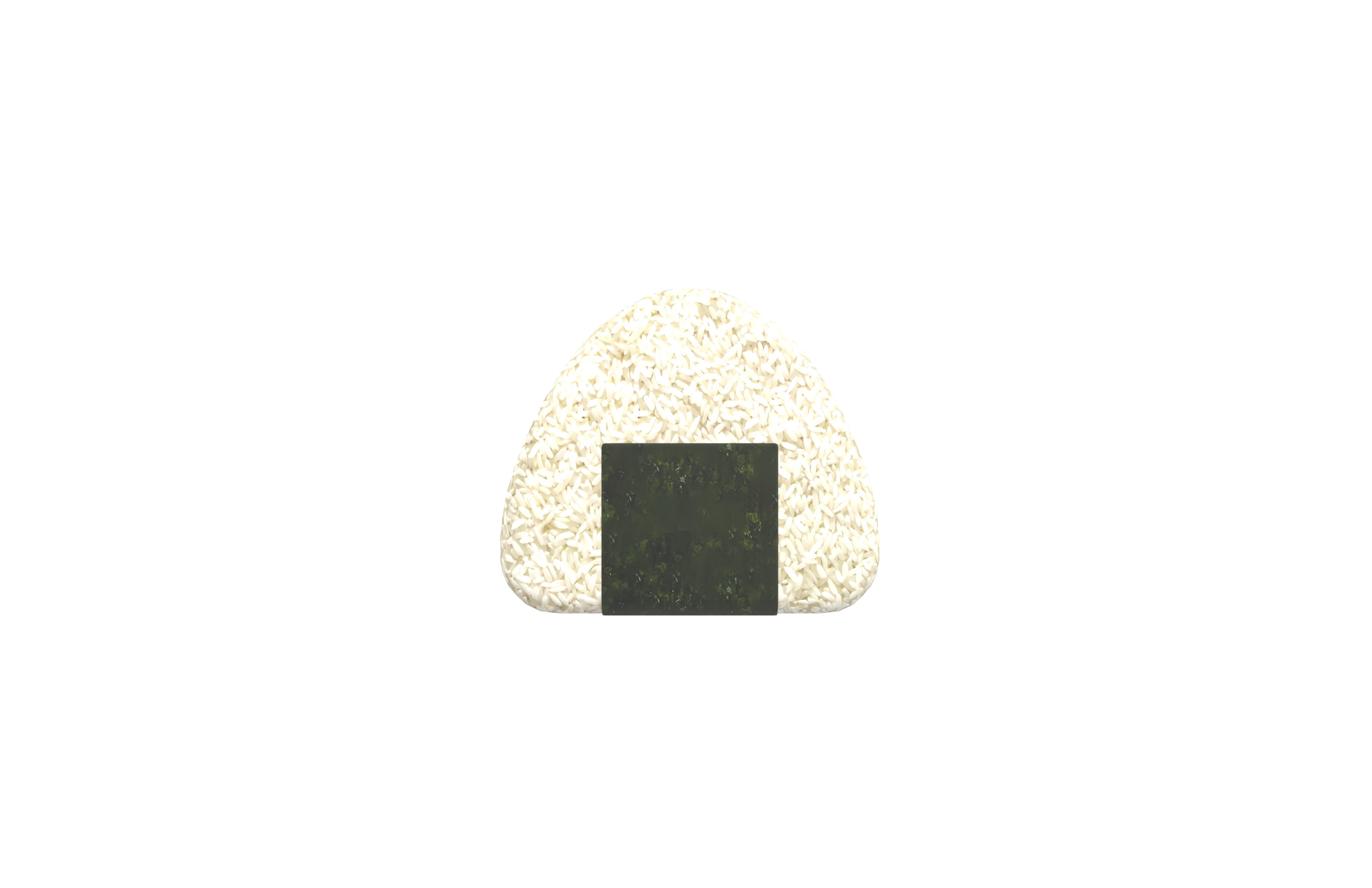 Rice Ball v1 002 Low-poly 3D model_2