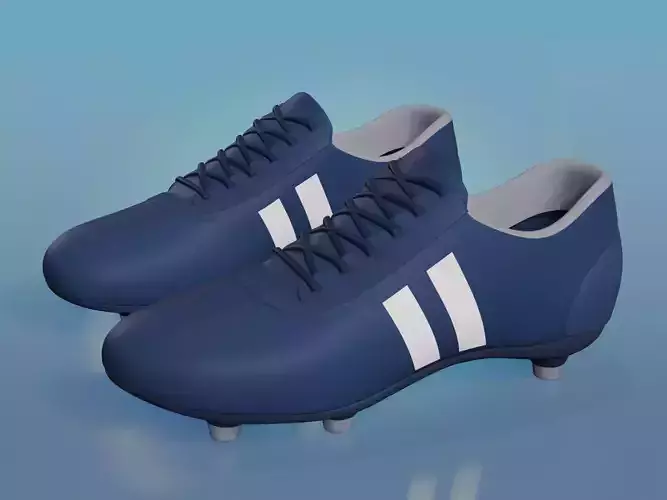 Generic Football - Soccer Cleats -- Optimized for Animation Low-poly 3D model
