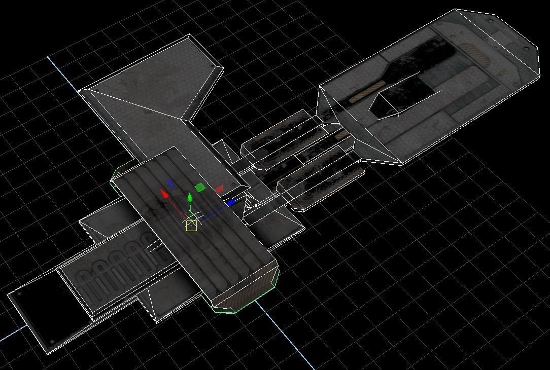 Sci fi  architectural kit - Game Ready Low-poly 3D model_2