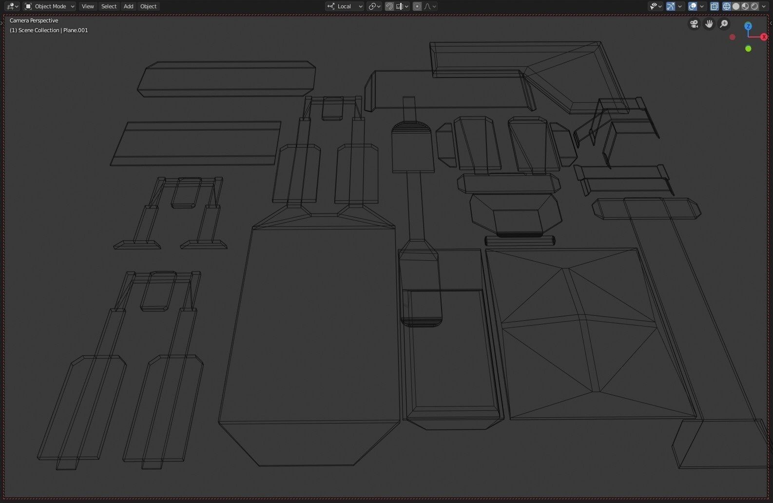 Sci fi  architectural kit - Game Ready Low-poly 3D model_5