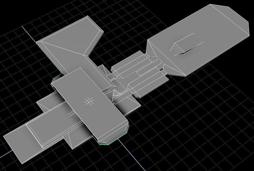 Sci fi  architectural kit - Game Ready Low-poly 3D model_8