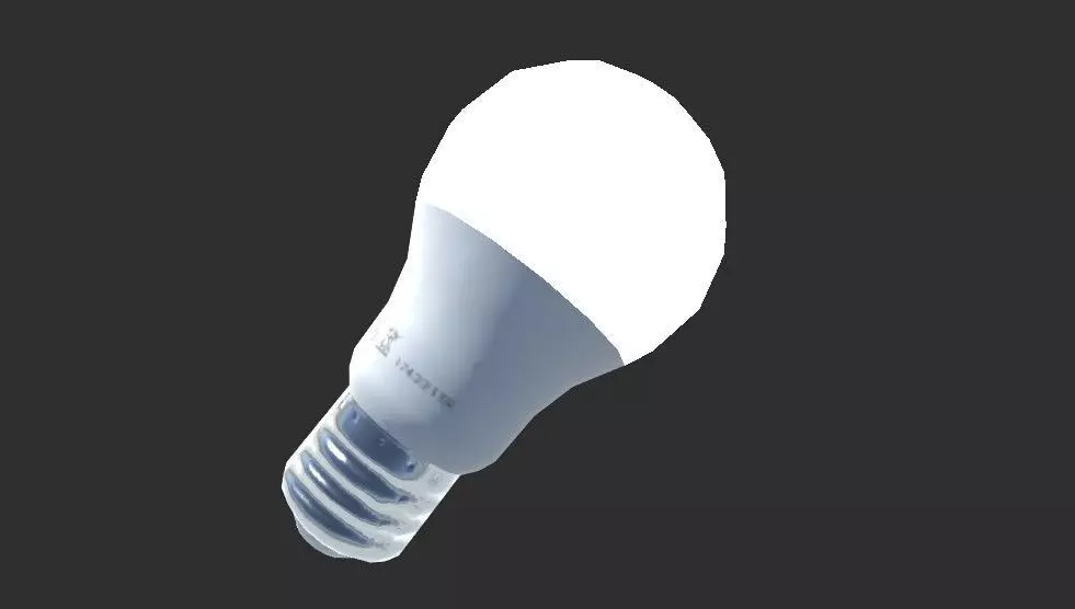 LED lightbulb Free low-poly 3D model_0