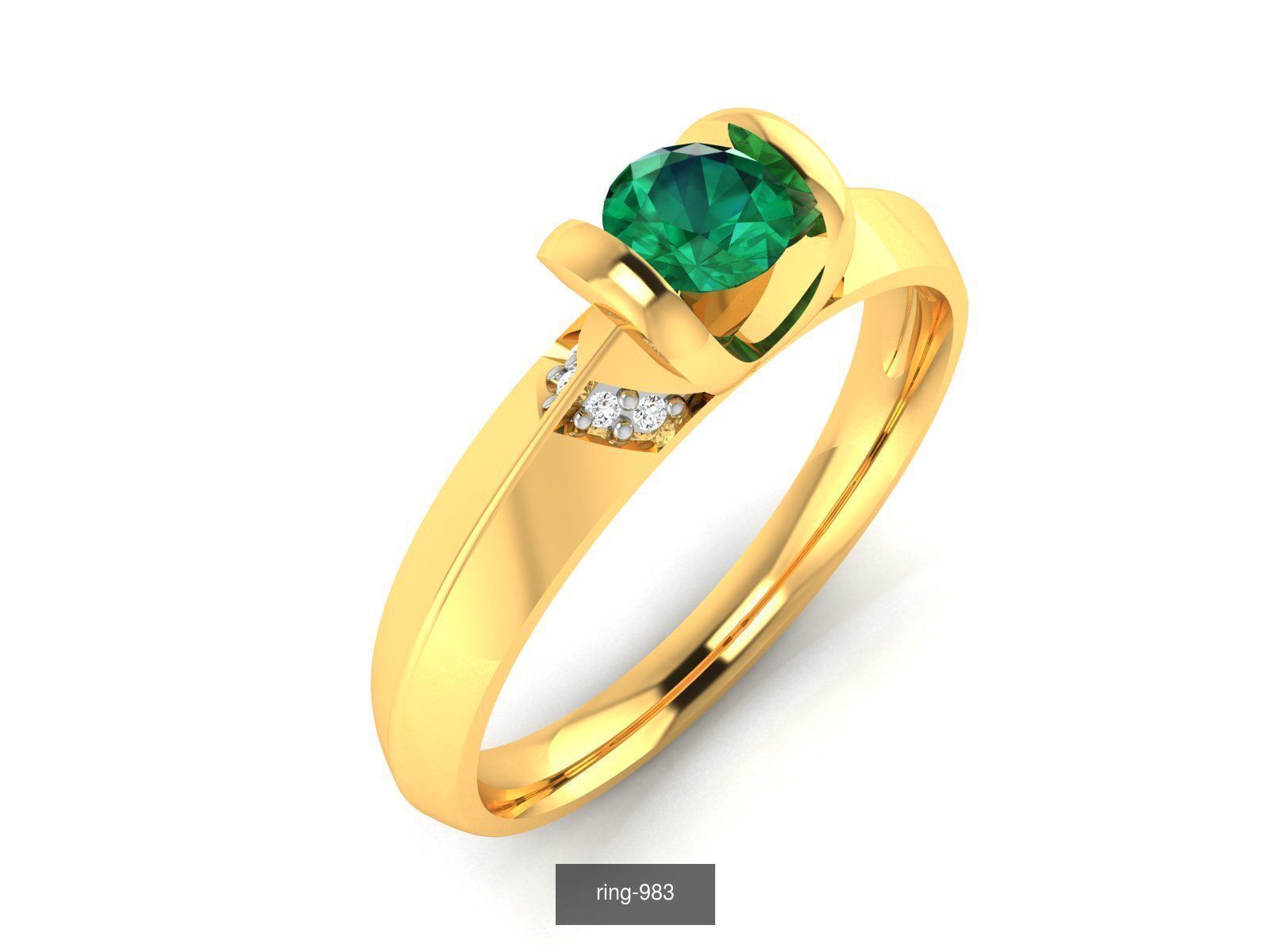 274 GEMSTONE RING 3D Model Collection_92