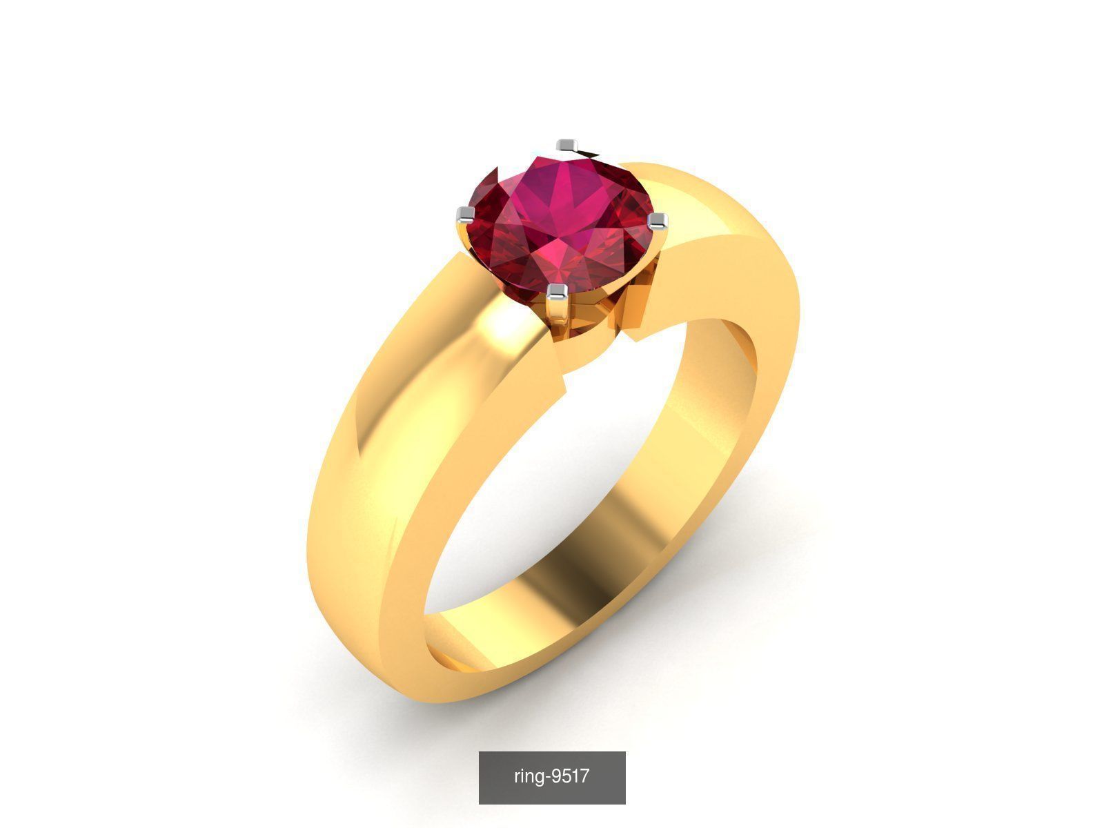 274 GEMSTONE RING 3D Model Collection_11