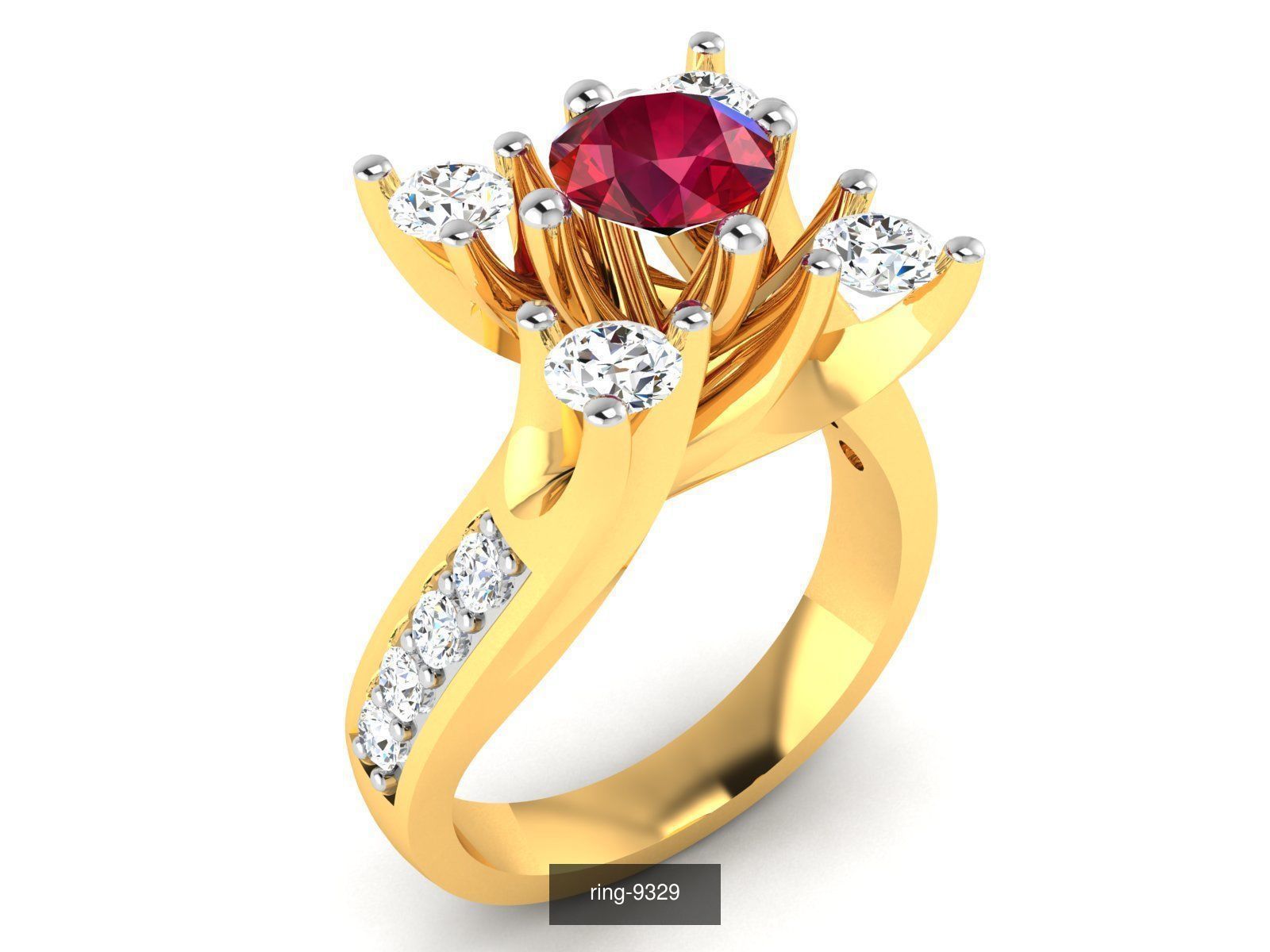 274 GEMSTONE RING 3D Model Collection_17