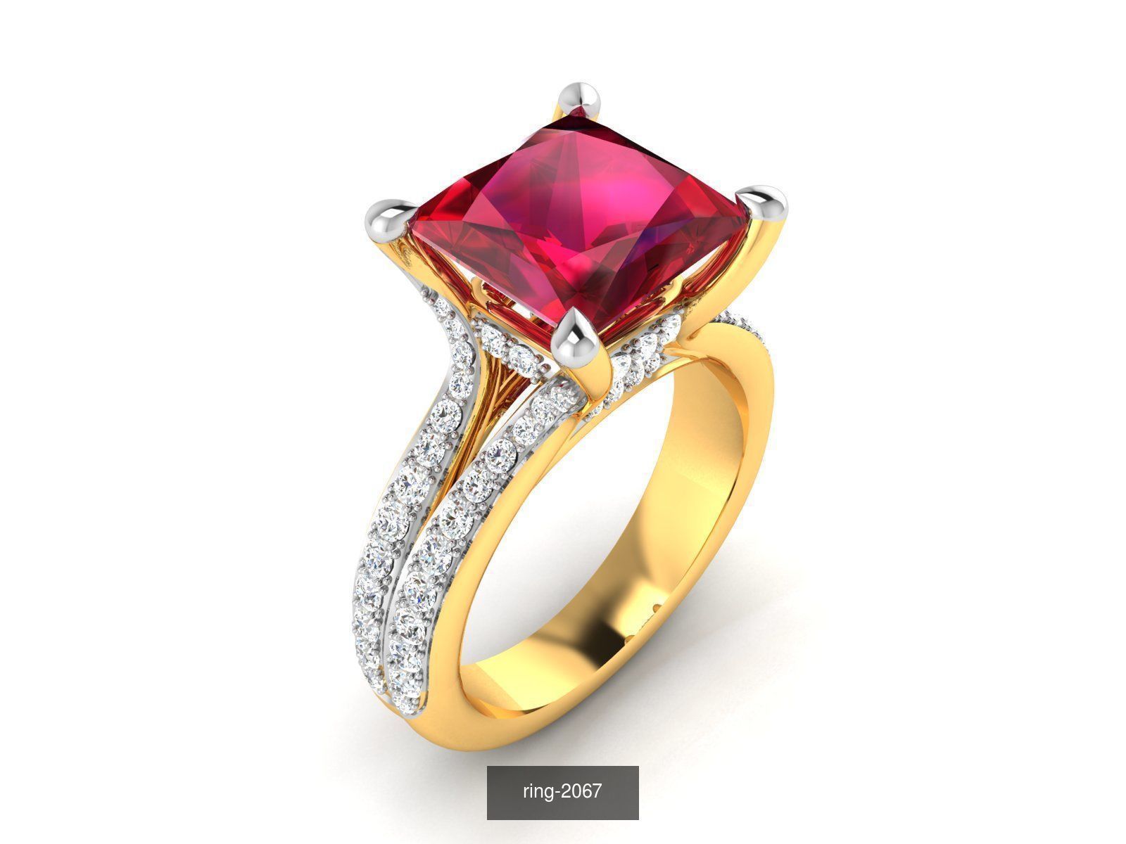274 GEMSTONE RING 3D Model Collection_94