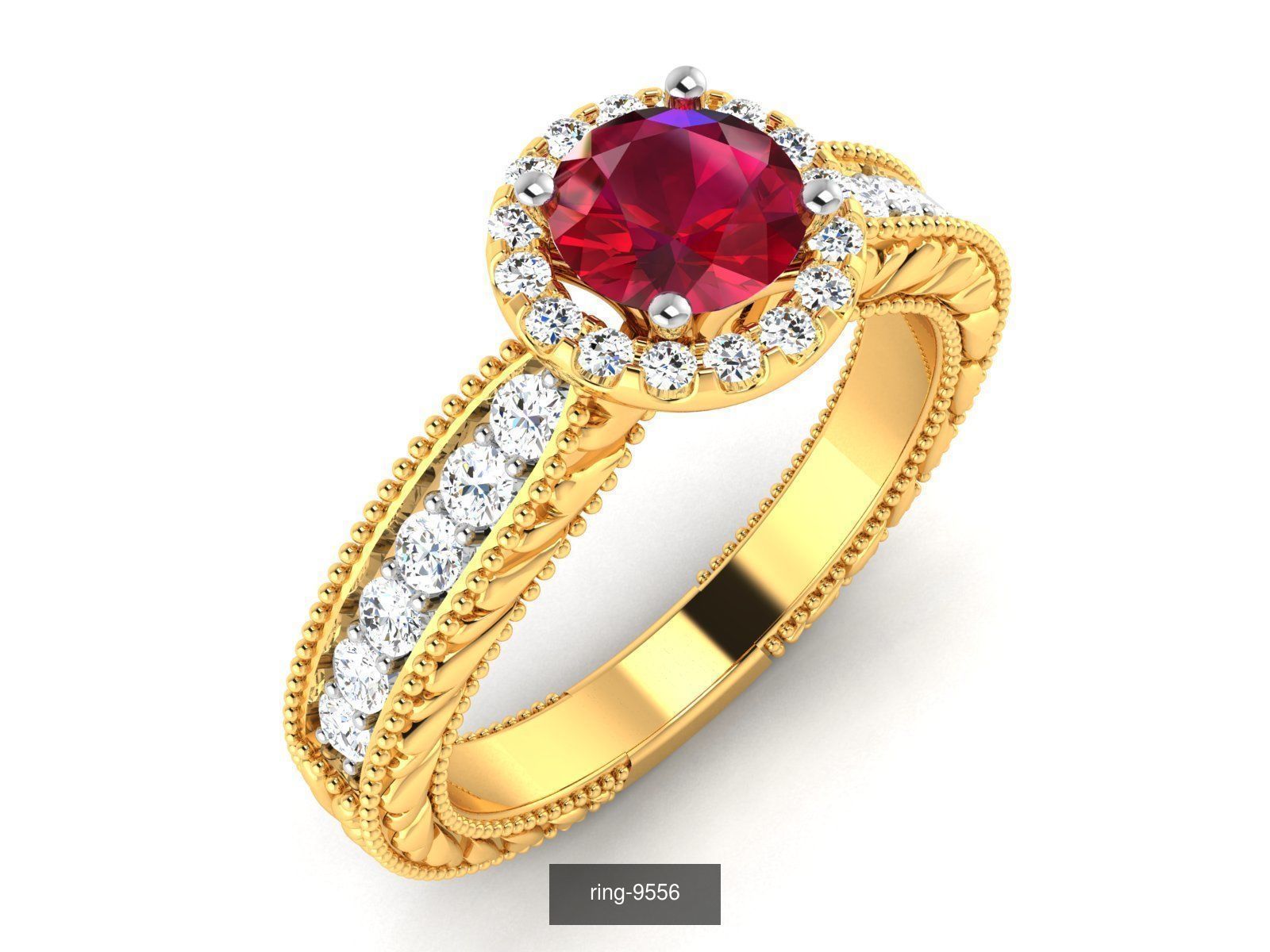 274 GEMSTONE RING 3D Model Collection_5