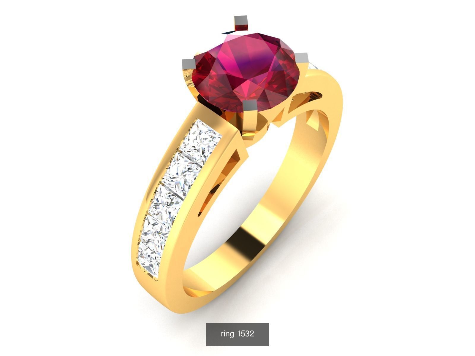 274 GEMSTONE RING 3D Model Collection_125