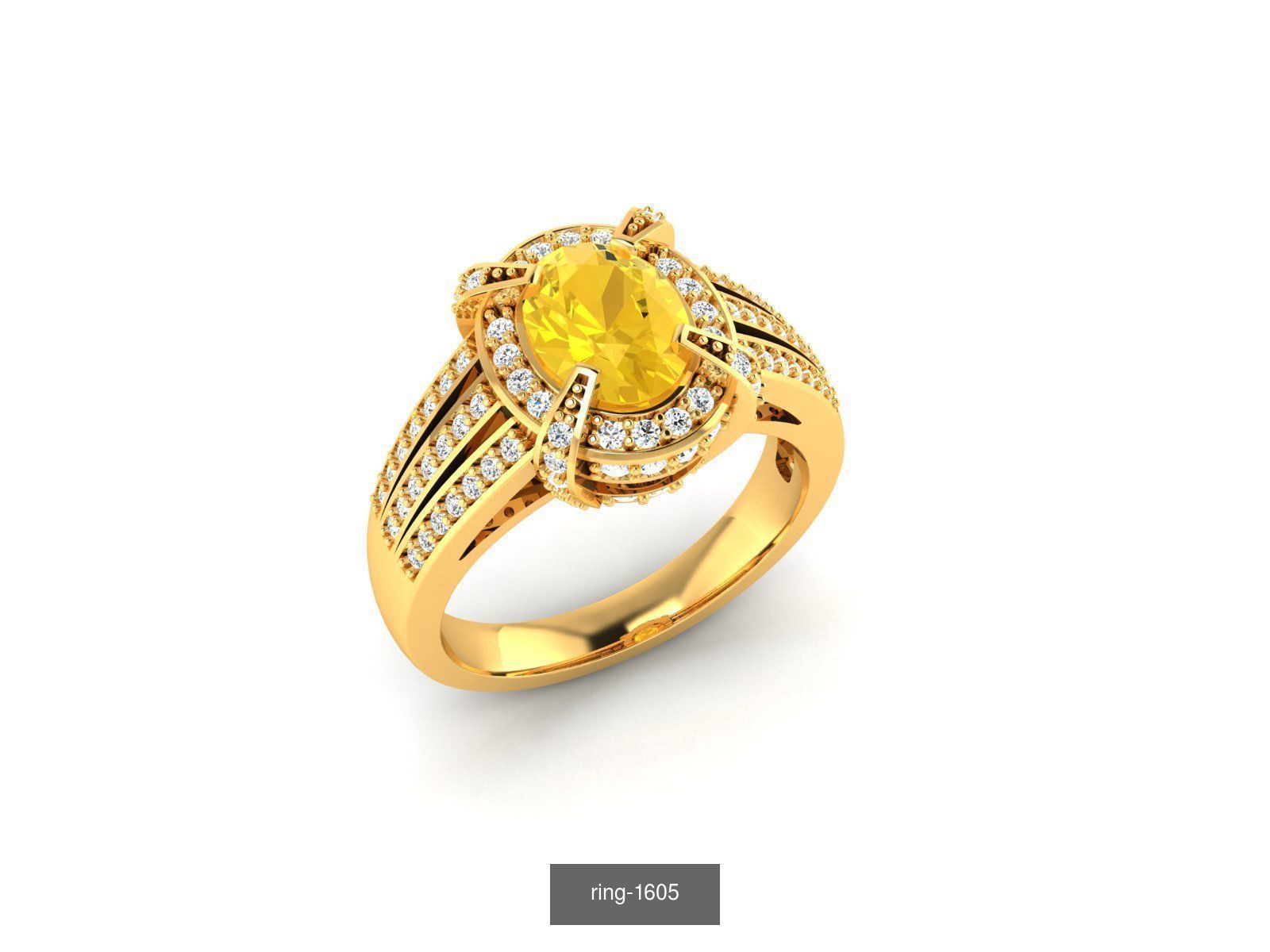 274 GEMSTONE RING 3D Model Collection_120