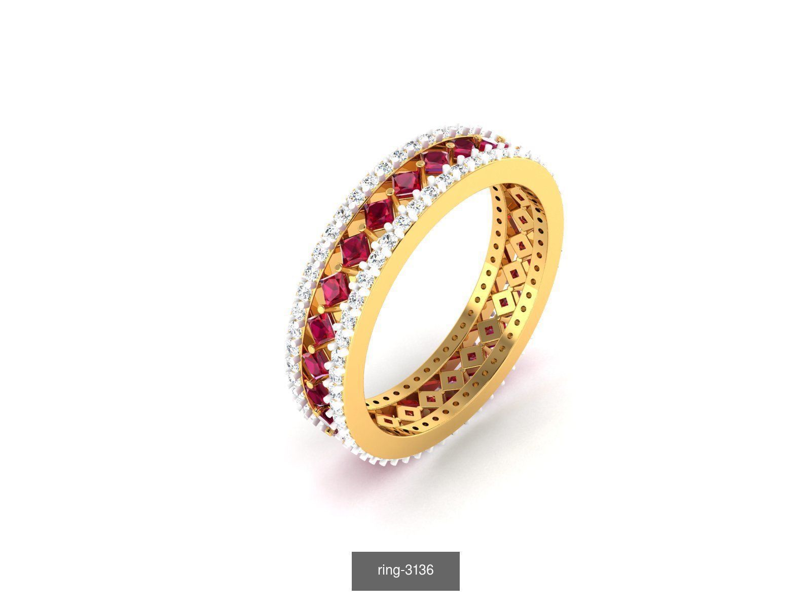 274 GEMSTONE RING 3D Model Collection_144