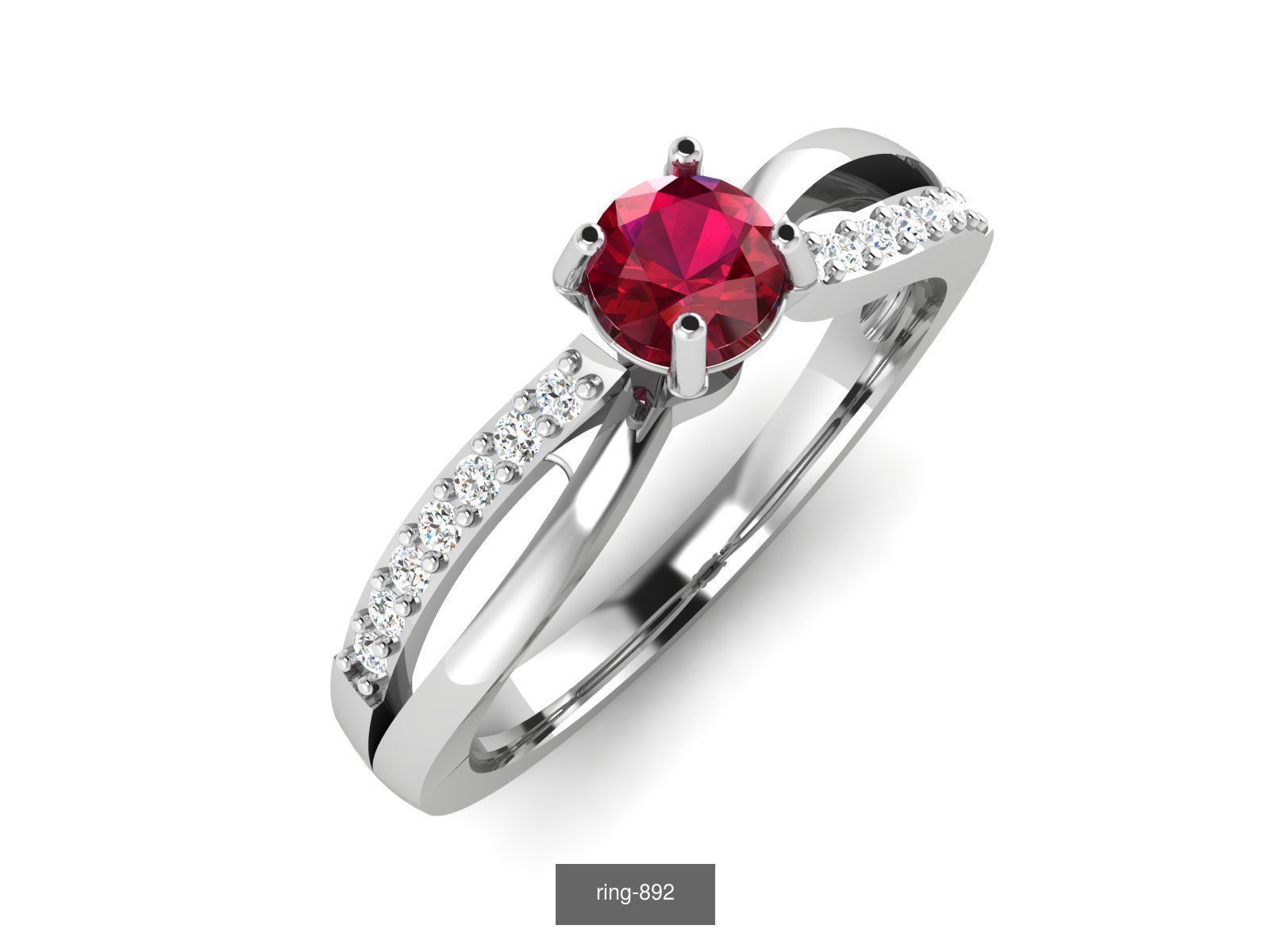 274 GEMSTONE RING 3D Model Collection_53