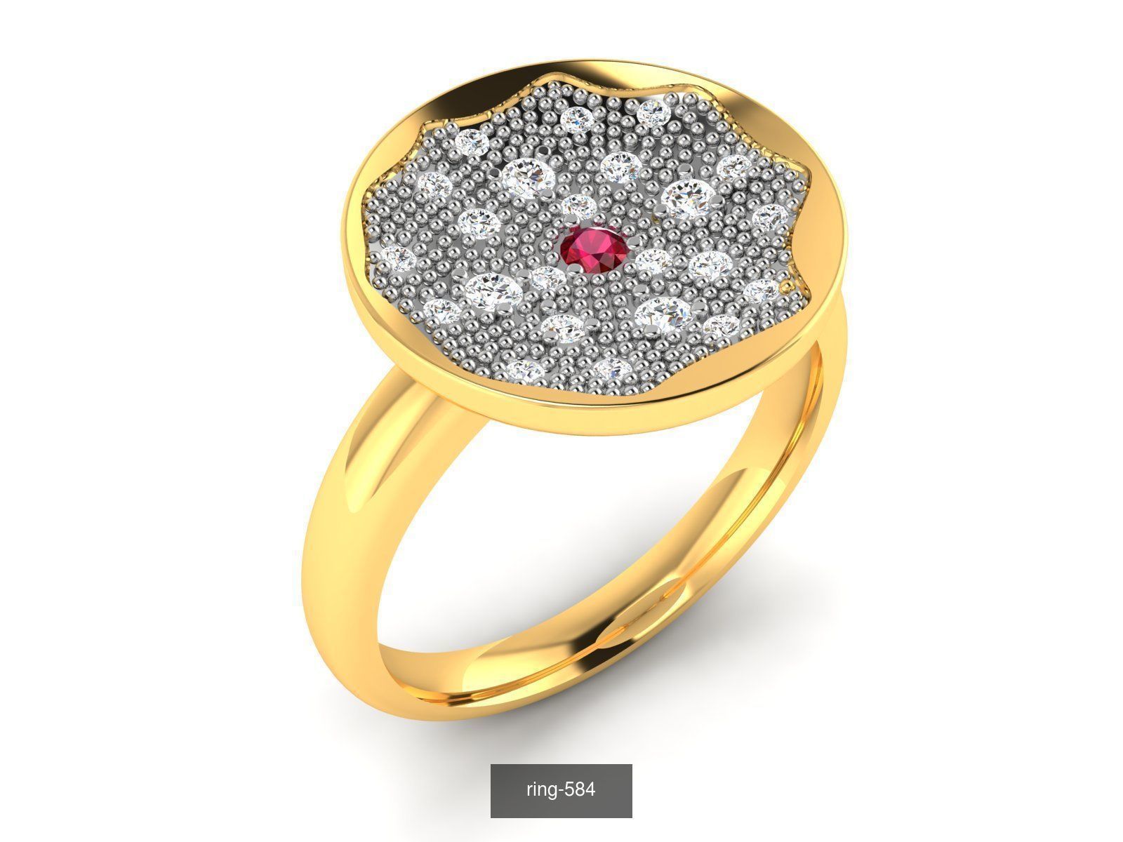 274 GEMSTONE RING 3D Model Collection_71