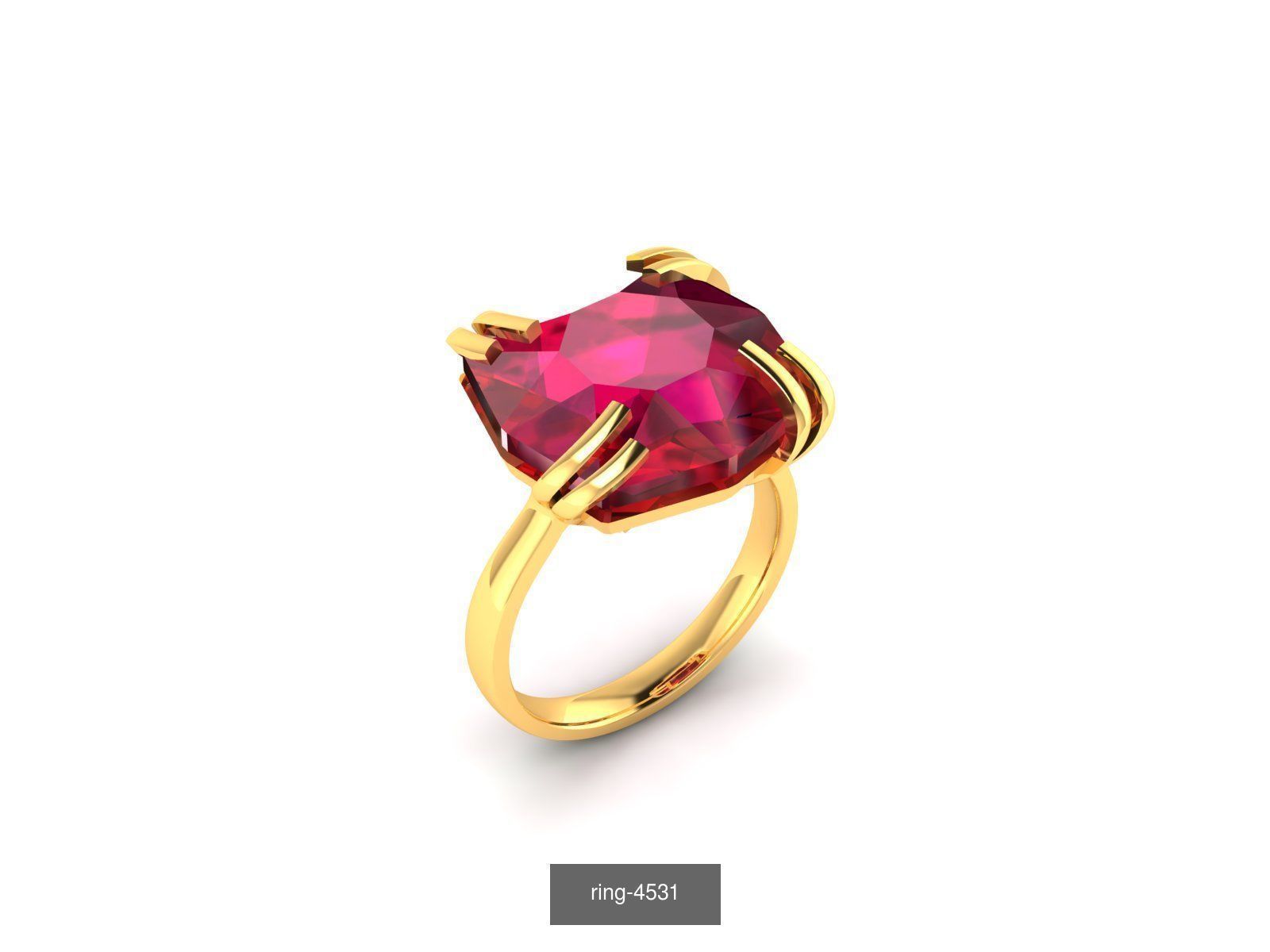 274 GEMSTONE RING 3D Model Collection_177