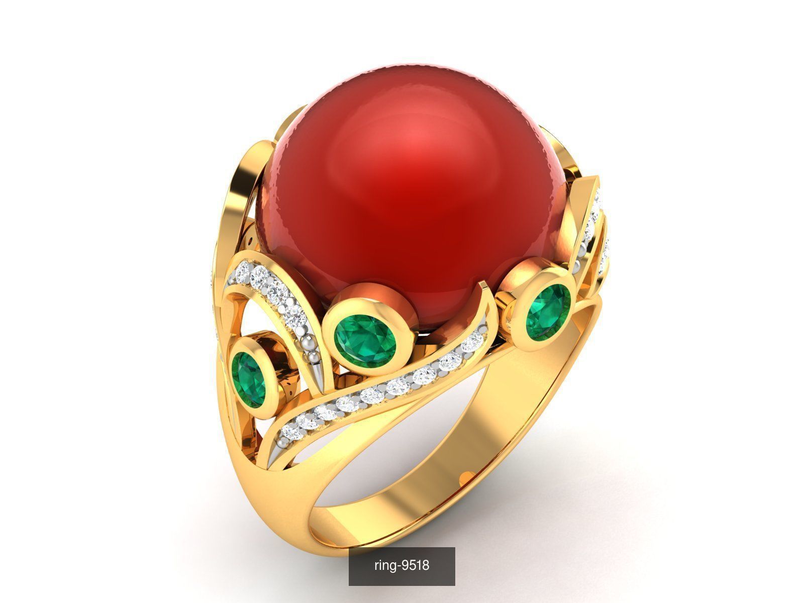 274 GEMSTONE RING 3D Model Collection_10