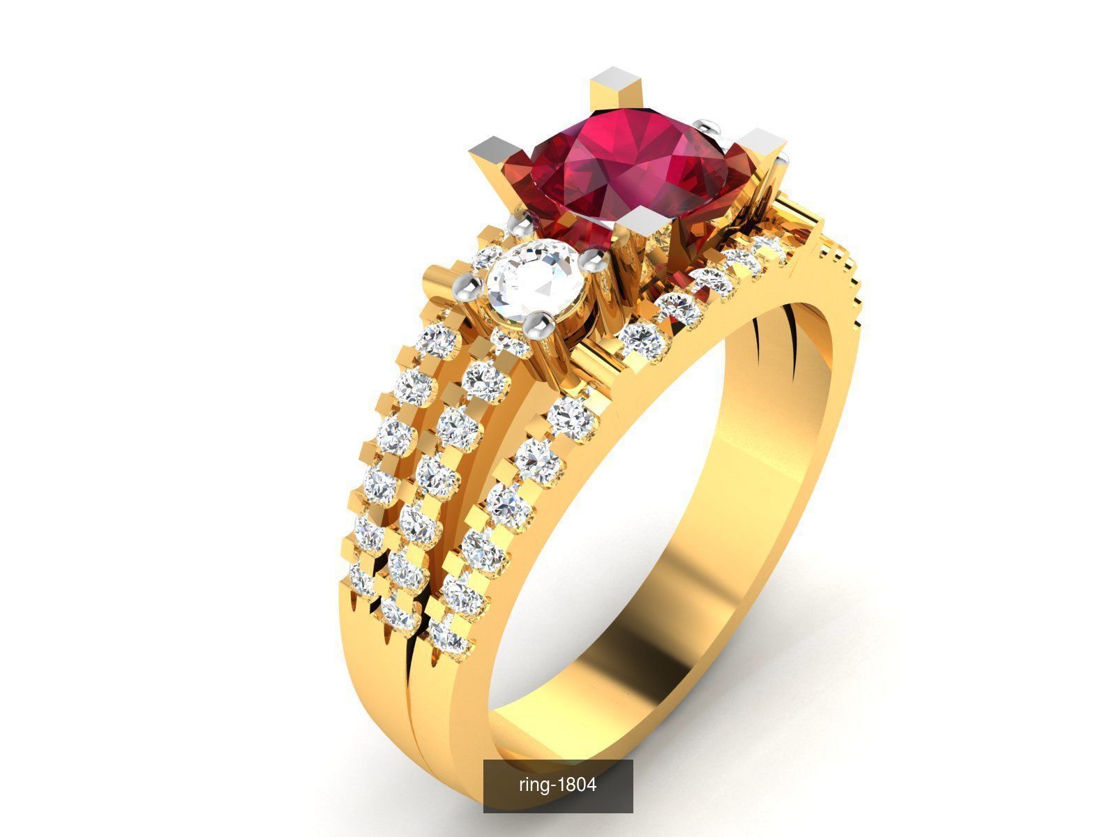 274 GEMSTONE RING 3D Model Collection_111