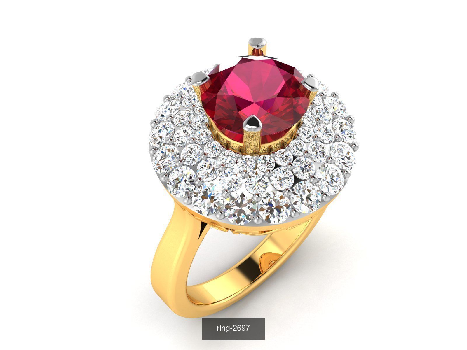274 GEMSTONE RING 3D Model Collection_155