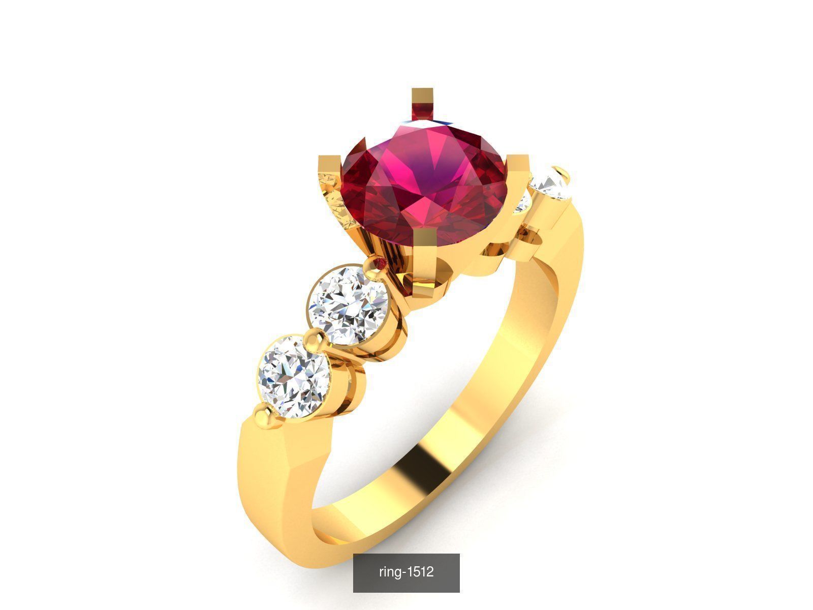 274 GEMSTONE RING 3D Model Collection_126