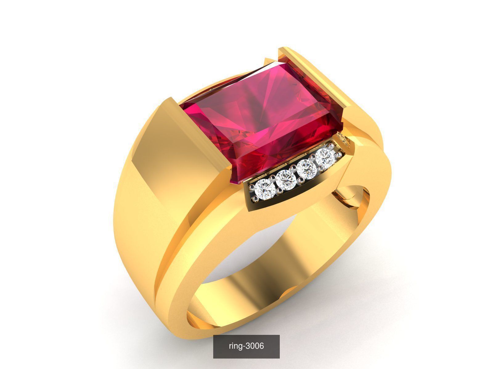 274 GEMSTONE RING 3D Model Collection_151