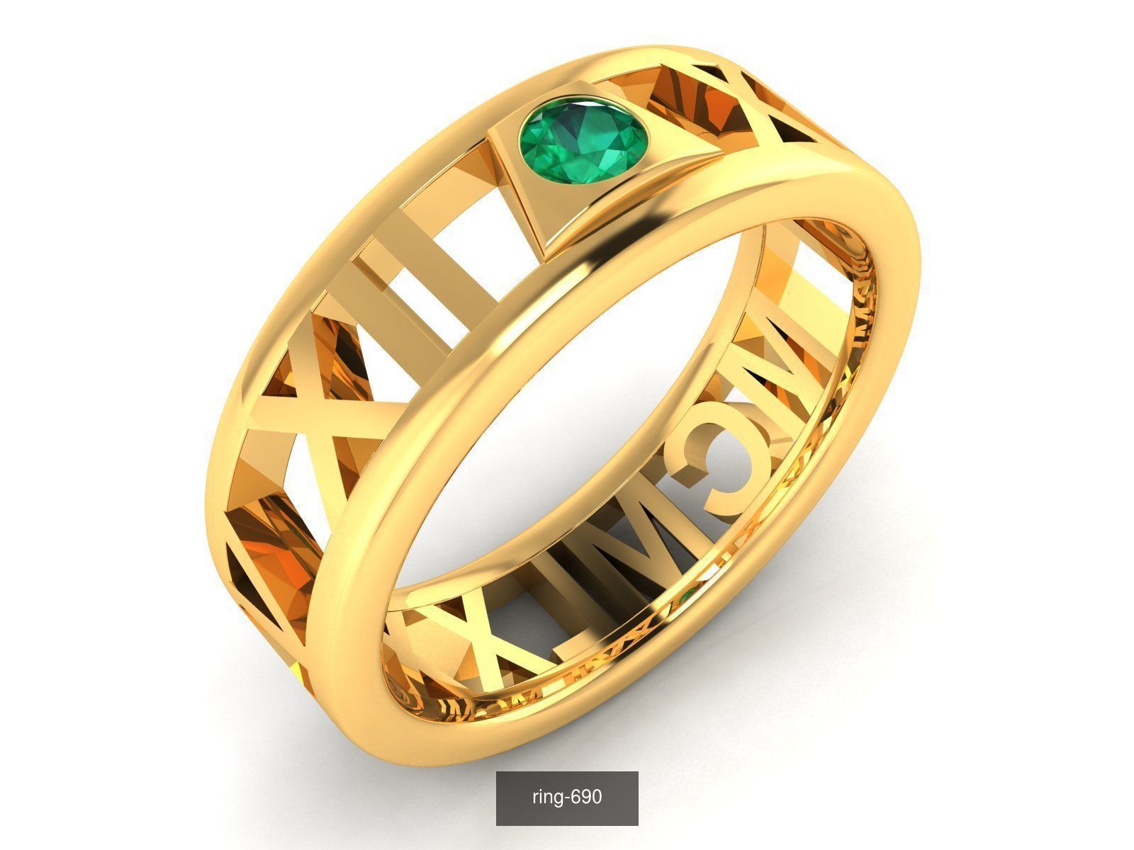 274 GEMSTONE RING 3D Model Collection_65