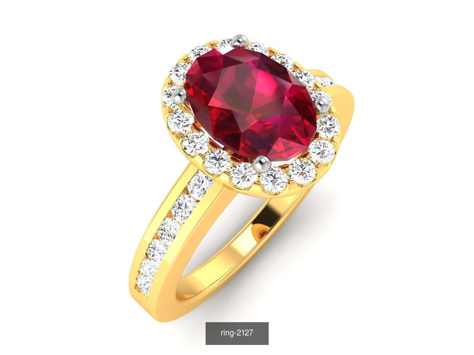 274 GEMSTONE RING 3D Model Collection_172