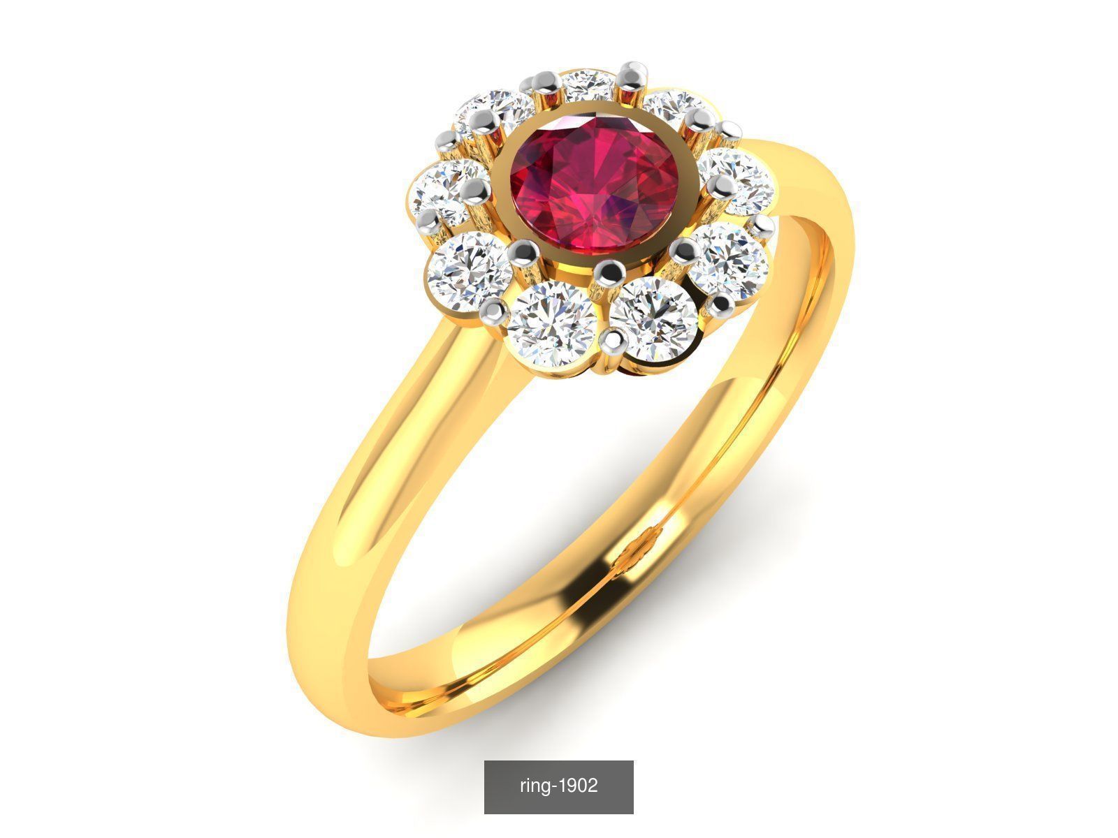 274 GEMSTONE RING 3D Model Collection_103