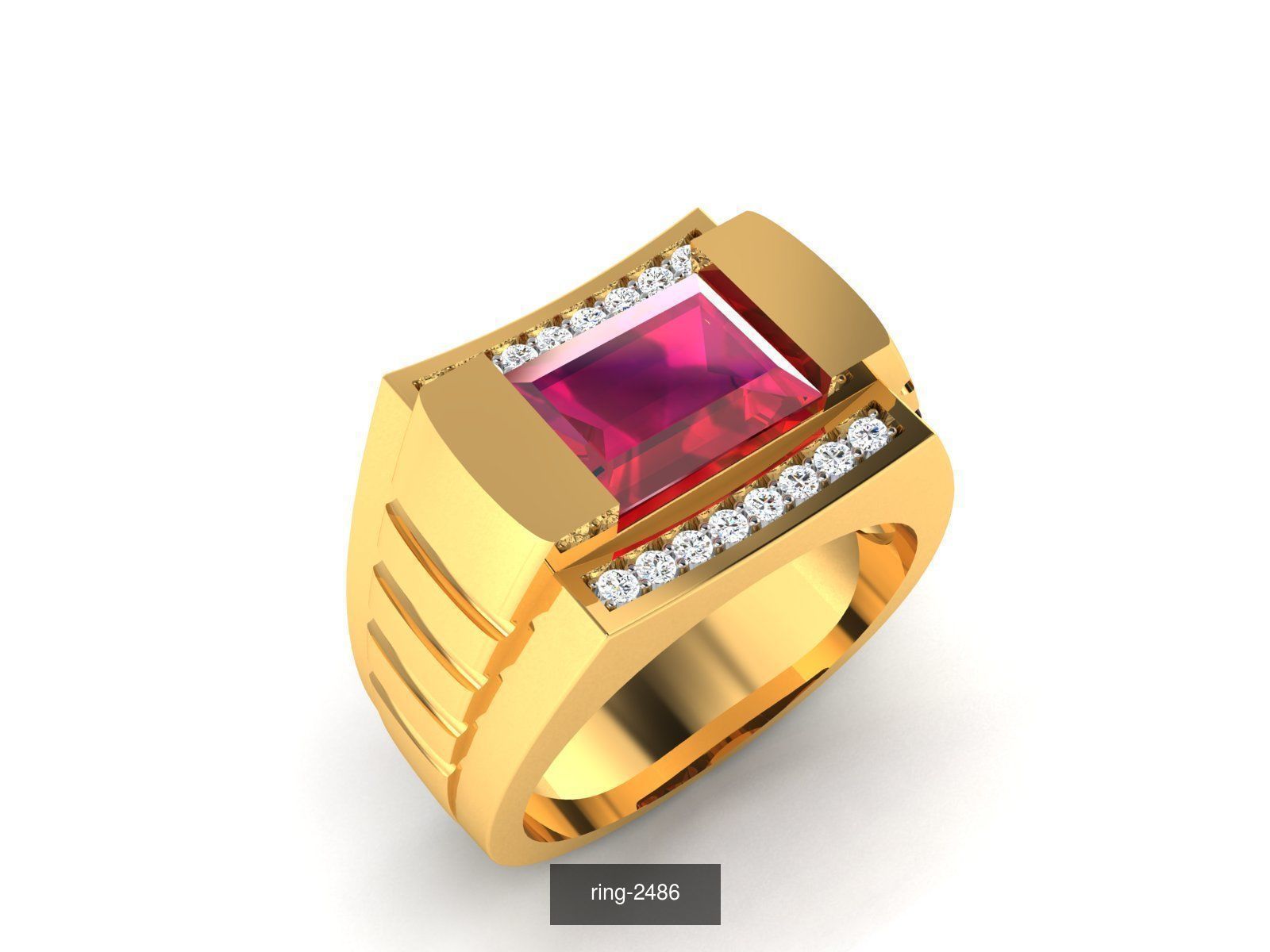 274 GEMSTONE RING 3D Model Collection_160