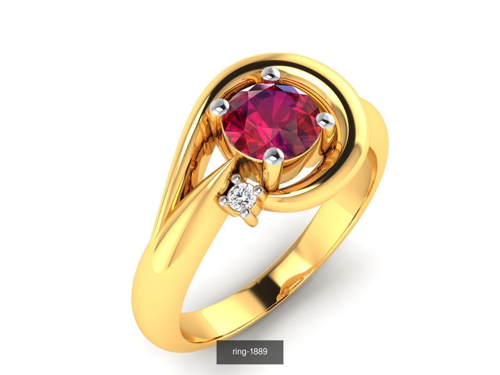 274 GEMSTONE RING 3D Model Collection_104