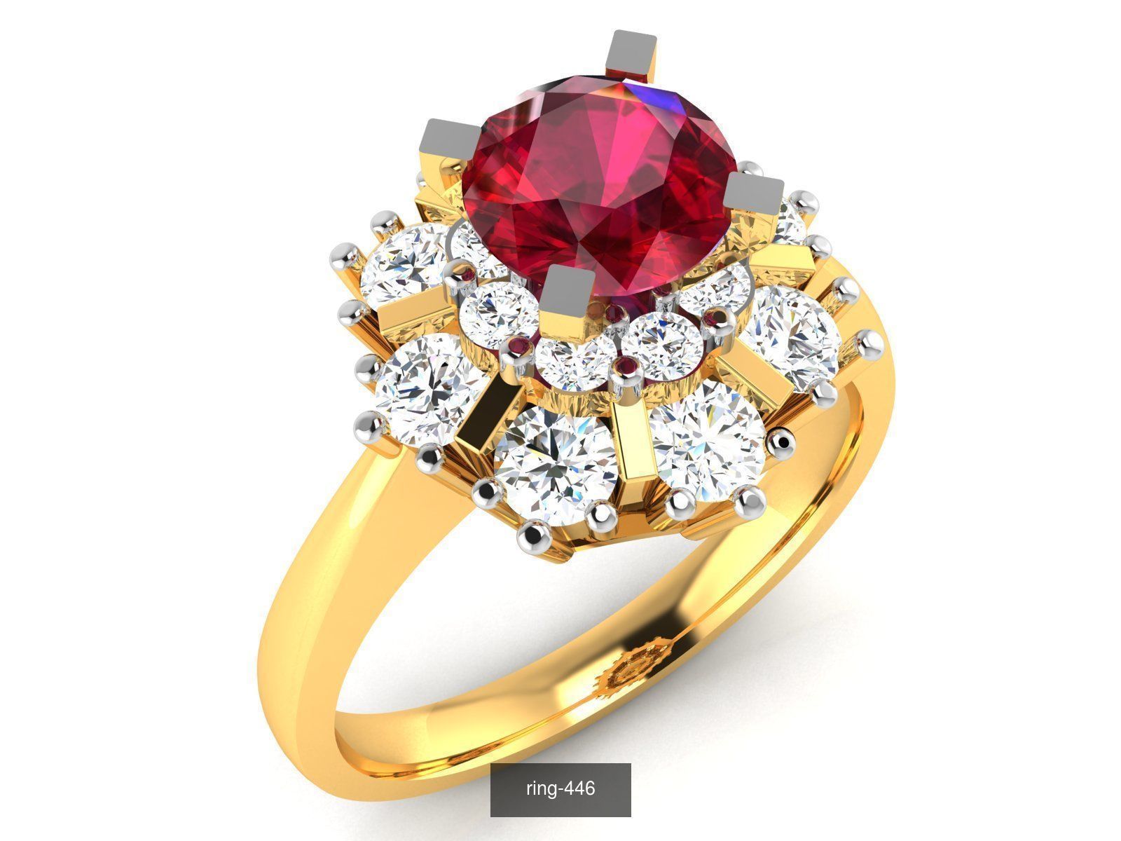 274 GEMSTONE RING 3D Model Collection_73