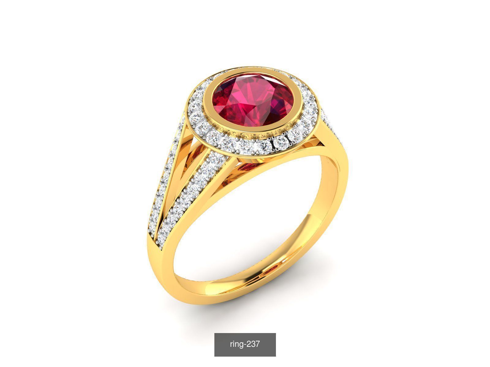 274 GEMSTONE RING 3D Model Collection_82