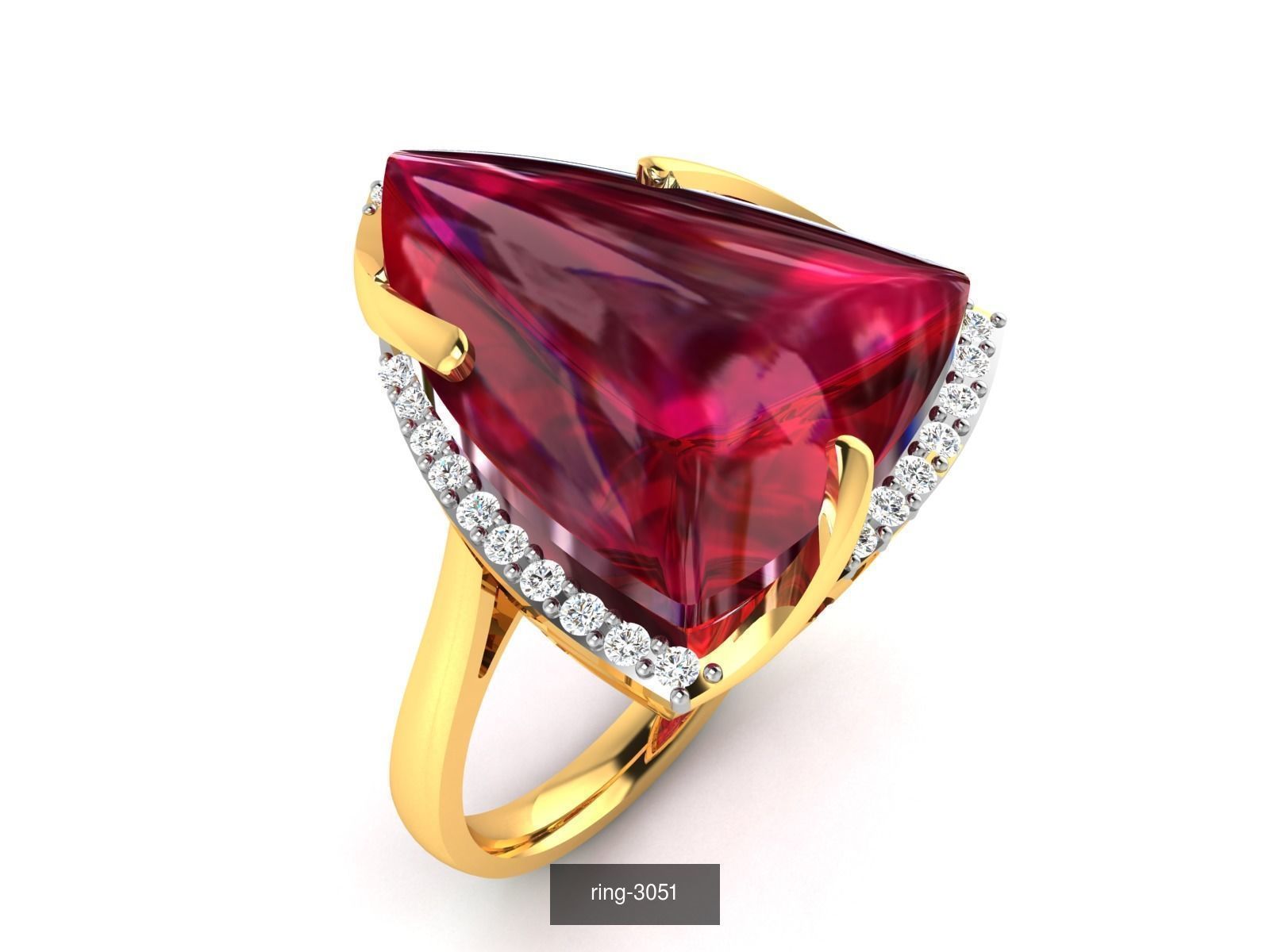 274 GEMSTONE RING 3D Model Collection_146