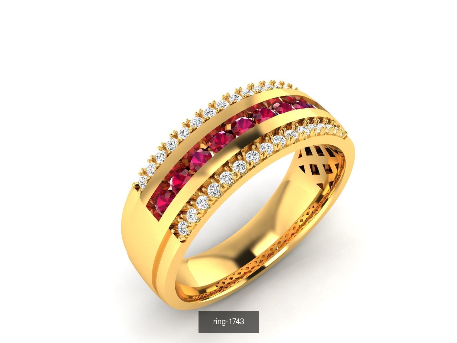 274 GEMSTONE RING 3D Model Collection_114
