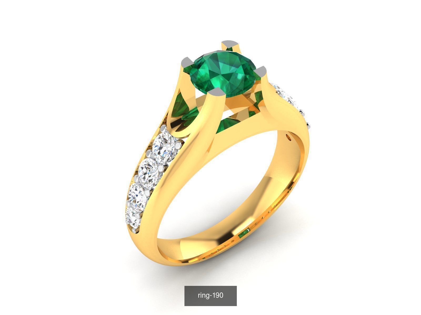 274 GEMSTONE RING 3D Model Collection_86
